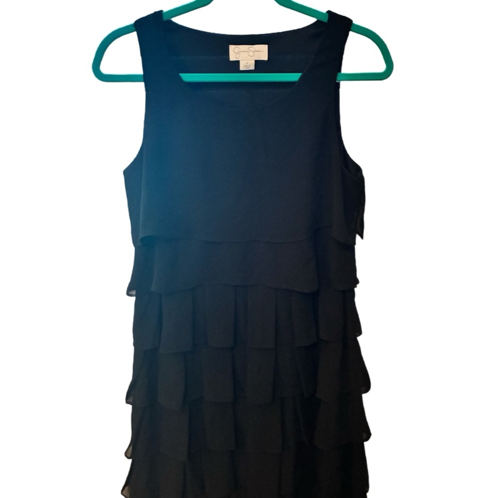 Jessica Simpson Black Tiered Dress
